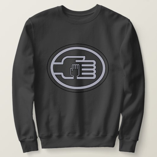 C2B: Sweatshirt dk-gray logo-outline スウェットシャツ (デザイン正面)