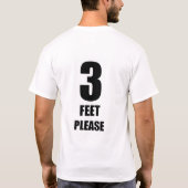 C3 3つの足はTシャツを喜ばします Tシャツ (裏面)