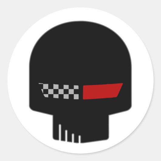 C4コルベットJAKEデカール3" ラウンドシール (正面)