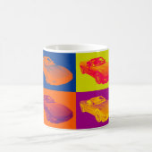 C5コルベット変換可能な筋肉車のポップアート コーヒーマグカップ (中央)