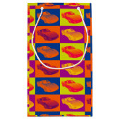 C5コルベット変換可能な筋肉車のポップアート スモールペーパーバッグ (裏面)