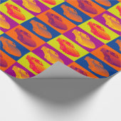 C5コルベット変換可能な筋肉車のポップアート ラッピングペーパー (角)