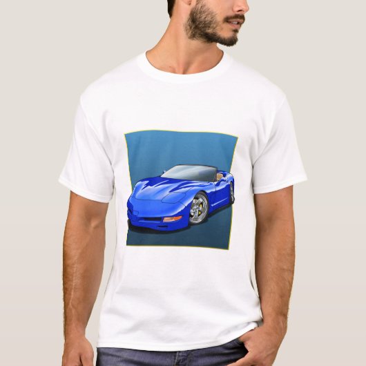 C5_Blue_conv_Vette.tif Tシャツ (正面)