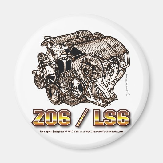 C5 Z06 LS6 マグネット (正面)