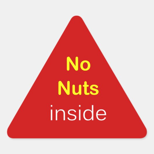 c6 – 食品ラベル~中にナットなし。 三角形シール (正面)