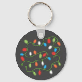 C7クリスマスライトキーチェーン(ダークグレー数々のと) キーホルダー
