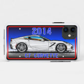 C7 K.スコットTeeters著2014年のコルベットのクーペ Case-Mate iPhoneケース (裏面(横))