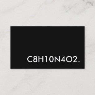 C8H10N4O2カフェイン構造 名刺