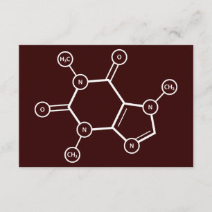 C8H10N4O2分子構造 招待状