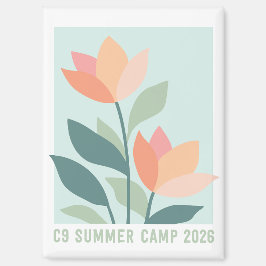 C9 サマーキャンプ 2026 フラワーマグネット マグネット