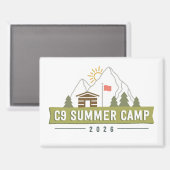 C9 サマーキャンプ 2026 ロゴ マグネット (正面/裏面)