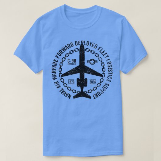C9BスカイトレインII軍隊海軍ロジスティクスサポートA Tシャツ (デザイン正面)
