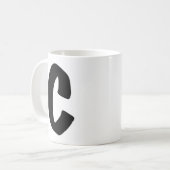 "C"のマグカップ コーヒーマグカップ (正面左)