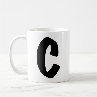 "C"のマグカップ コーヒーマグカップ