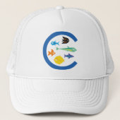 "C "の魚の多く キャップ (正面)