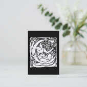 C-アールヌーボーレディイニシャル 名刺 (スタンド正面)