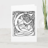 C-アールヌーボーレディーインティチュアル ノートカード (正面)