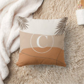 C -イニシャルモノグラムレターC抽象デザインThro クッション (ブランケット)