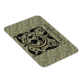 C -エンボスヴィンテージモノグラム(金ゴールド) マグネット (右側)