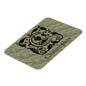 C -エンボスヴィンテージモノグラム(金ゴールド) マグネット (左側)