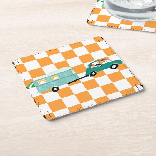 C.オープンロードを打つ1 スクエアペーパーコースター (アングル)