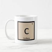 C - カシューナッツ 化学元素記号 コーヒーマグカップ (左)