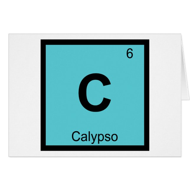 C - カリプソ ギリシャ化学記号 周期表 (正面横)