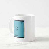 C - キリスト イエス 化学元素記号 Tシャツ コーヒーマグカップ (正面左)