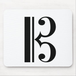 C-クレフ、 音符記号アルトクレフ、 音符記号テノールクレフ、 音符記号ヴィオラミュージック マウスパッド