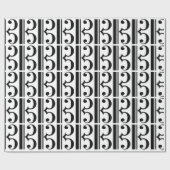 C-クレフ、 音符記号包装紙 ラッピングペーパー (フラット)