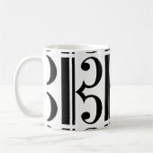 C-クレフ、 音符記号 コーヒーマグカップ (左)