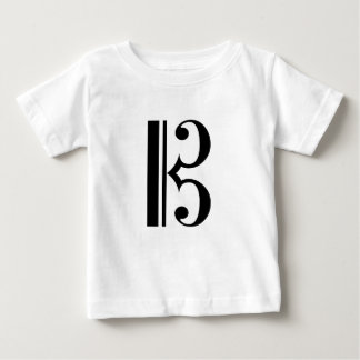 C-クレフ、 音符記号 ベビーTシャツ