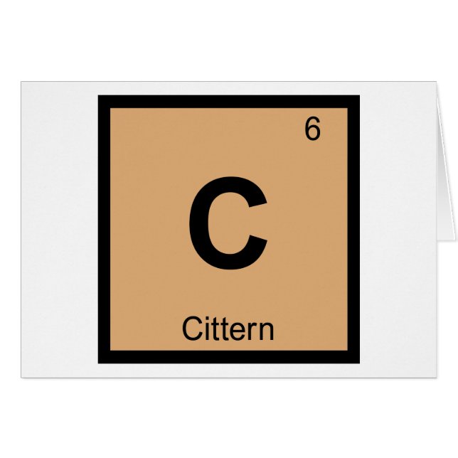 C - シターン 化学周期表シンボル (正面横)