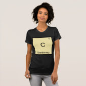 C - シャルドネ面白化学元素記号Tシャツ Tシャツ (正面フル)