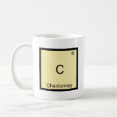 C - シャルドネ 楽しい化学元素記号Tシャツ コーヒーマグカップ (左)