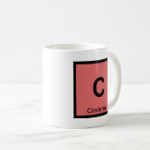 C -シンシナチオハイオ州化学周期表 コーヒーマグカップ (正面右)