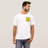 C - シンバル 音楽 化学 周期表 シンボル Tシャツ (正面フル)