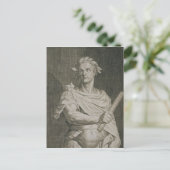 C.ジュリアス・シーザー（紀元前100-44年）ローマ皇帝 ポストカード (スタンド正面)