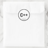 C++ステッカー ラウンドシール (バッグ)