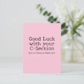 C – セクションの幸運のカスタマイズ可おもしろい能 ポストカード (スタンド正面)