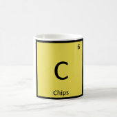 C -チップスナック化学定期表記 コーヒーマグカップ (中央)