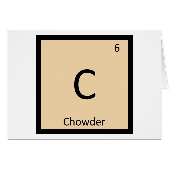 C - チャウダー化学 周期表の記号 (正面横)