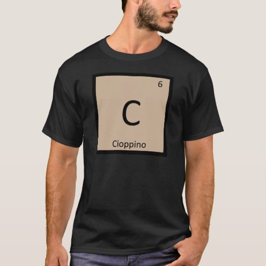 C - チョッピーノ化学周期表シンボル Tシャツ (正面)