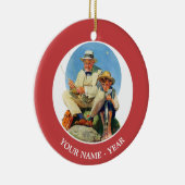 C.大物を捕まえる セラミックオーナメント (右)