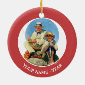 C.大物を捕まえる セラミックオーナメント (裏面)