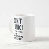C++定量開発者 コーヒーマグカップ (正面左)