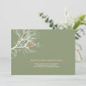 C.木の結婚式招待状 招待状 (スタンド正面)