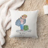 C.洗濯をママの家へ クッション (ブランケット)