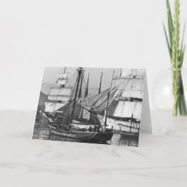 C.港の帆船 カード