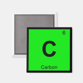 C – 炭素化学周期表記号 マグネット (正面/裏面)